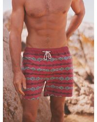 FatFace - Fatface Fish Stripe Swim Short - Lyst