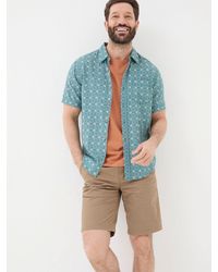 FatFace - Fatface Short Sleeve Snave Tile Print Shirt - Lyst