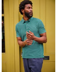 FatFace - Short Sleeve Pique Polo Shirt - Lyst