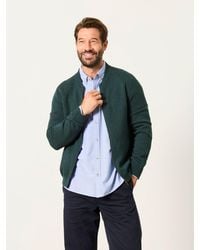 FatFace - Ashurst Knitted Zip Front Bomber Jacket - Lyst