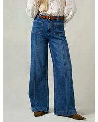 FatFace - Patch Pocket Petite Flare Jeans - Lyst