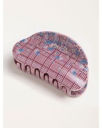 FatFace - Fatface Check Floral Claw Clip - Lyst