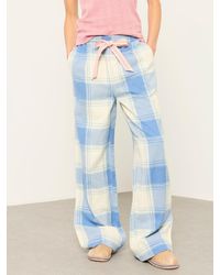 FatFace - Lola Large Check Wide Leg Pyjama Bottoms - Lyst