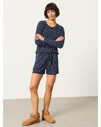 FatFace - Star Pointelle Short And Top Pyjama Set - Lyst