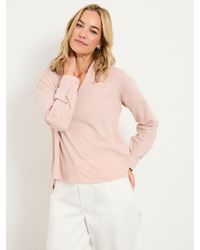 FatFace - Paige Woven Jersey Mix Top - Lyst