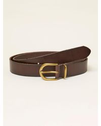 FatFace - Plain Leather Belt - Lyst