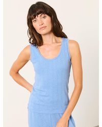 FatFace - Olivia Pointelle Lace Trim Vest - Lyst