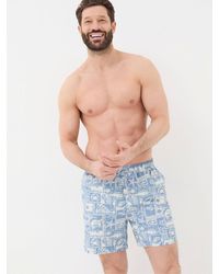 FatFace - Fatface Trevose Vw Tile Swim Shorts - Lyst