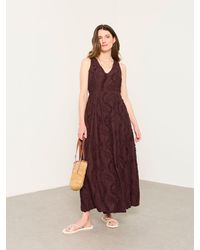 FatFace - Zizzy Textured Maxi Dress - Lyst