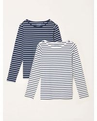 FatFace - 2 Pack Breton Round Neck T-Shirt - Lyst