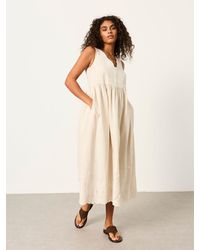 FatFace - Fatface Analisa Embroidered Midi Dress - Lyst