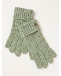 FatFace - Fatface Pointelle Knit Gloves - Lyst