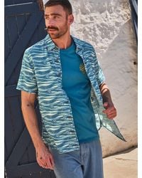 FatFace - Fatface Short Sleeve Turtle Print Shirt - Lyst