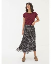 FatFace - Fatface Paignton Pleated Midi Skirt - Lyst