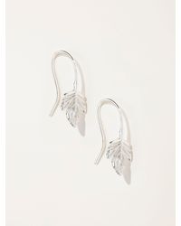 FatFace - Fatface Tone Leaf Drop Earrings - Lyst