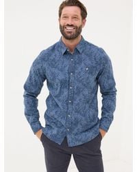 FatFace - Fatface Long Sleeve Leaf Print 100% Cotton Shirt - Lyst