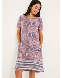 FatFace - Fatface Simone Short Sleeve Jersey Dress - Lyst