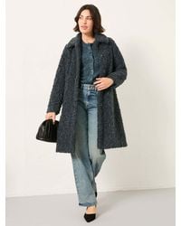 FatFace - Bianca Longline Teddy Coat - Lyst