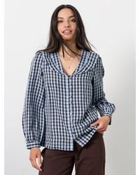 FatFace - Alba Petite Gingham Blouse - Lyst