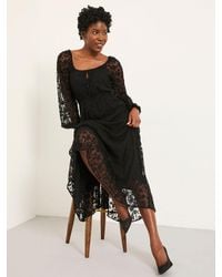 FatFace - Maude Petite Lace Midi Dress - Lyst
