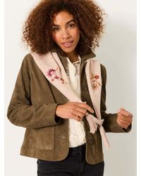 FatFace - Floral Embroidered Triangle Scarf - Lyst