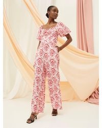 FatFace - Rose Floral Tile Jumpsuit - Lyst