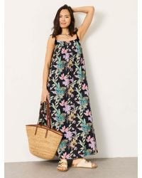 FatFace - Fatface Bea Petite Tassel Tie Strap Maxi Dress - Lyst