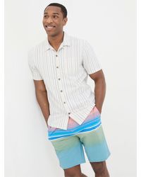 FatFace - Fatface Denford Dobby Stripe Shirt - Lyst
