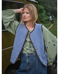 FatFace - Reversible Quilted Fleece Gilet - Lyst