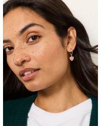 FatFace - Heart Drop Earrings - Lyst