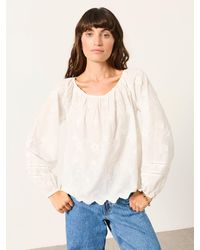 FatFace - Dawn Petite Embroidered Blouse - Lyst
