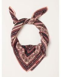 FatFace - Linear Floral Printed Square Scarf - Lyst