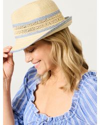 FatFace - Trilby Stripe Detail Straw - Lyst