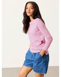 FatFace - Breton Striped T-Shirt - Lyst
