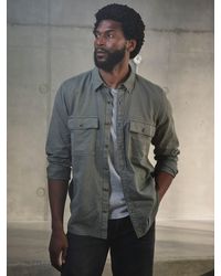FatFace - Fatface Bugle Long Sleeve Garment Dye Utility Shirt - Lyst