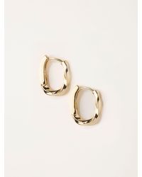 FatFace - Fatface Tone Twist Hoop Earrings - Lyst