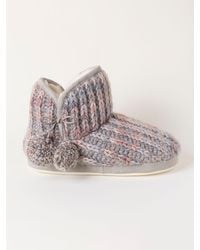 FatFace - Fatface Sara Knit Slipper Boots - Lyst