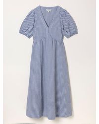 FatFace - Fatface Remi Petite Gingham Midi Dress - Lyst