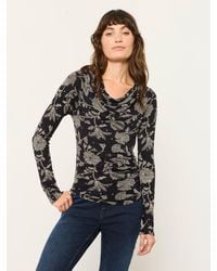 FatFace - Lola Long Sleeve Cowl Neck Top - Lyst