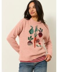 FatFace - Vegetable Knitted Crew Neck Jumper - Lyst