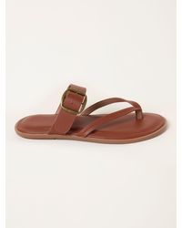 FatFace - Fatface Leather Boho Slider Sandal - Lyst