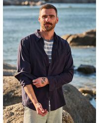 FatFace - Fatface Long Sleeve Linen Cotton Bugle Shirt - Lyst