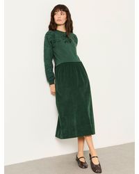 FatFace - Fatface Pacey Petite Cord Contrast Midi Dress - Lyst