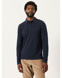 FatFace - Fatface Long Sleeve Pique Polo Shirt - Lyst