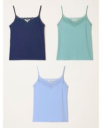 FatFace - Fatface 3 Pack Of Lace Vests - Lyst