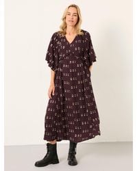 FatFace - Kim Regular Metallic Midi Dress - Lyst