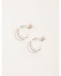 FatFace - Fatface Sterling Hoop Earrings - Lyst