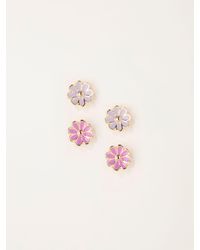 FatFace - Fatface 2 Pack Flower Studs - Lyst