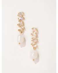 FatFace - Faux Pearl Party Earrings - Lyst