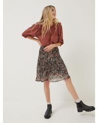 FatFace - Fatface Blush Floral Kayleigh Skirt - Lyst